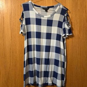 Rock & Republic Buffalo Check Top